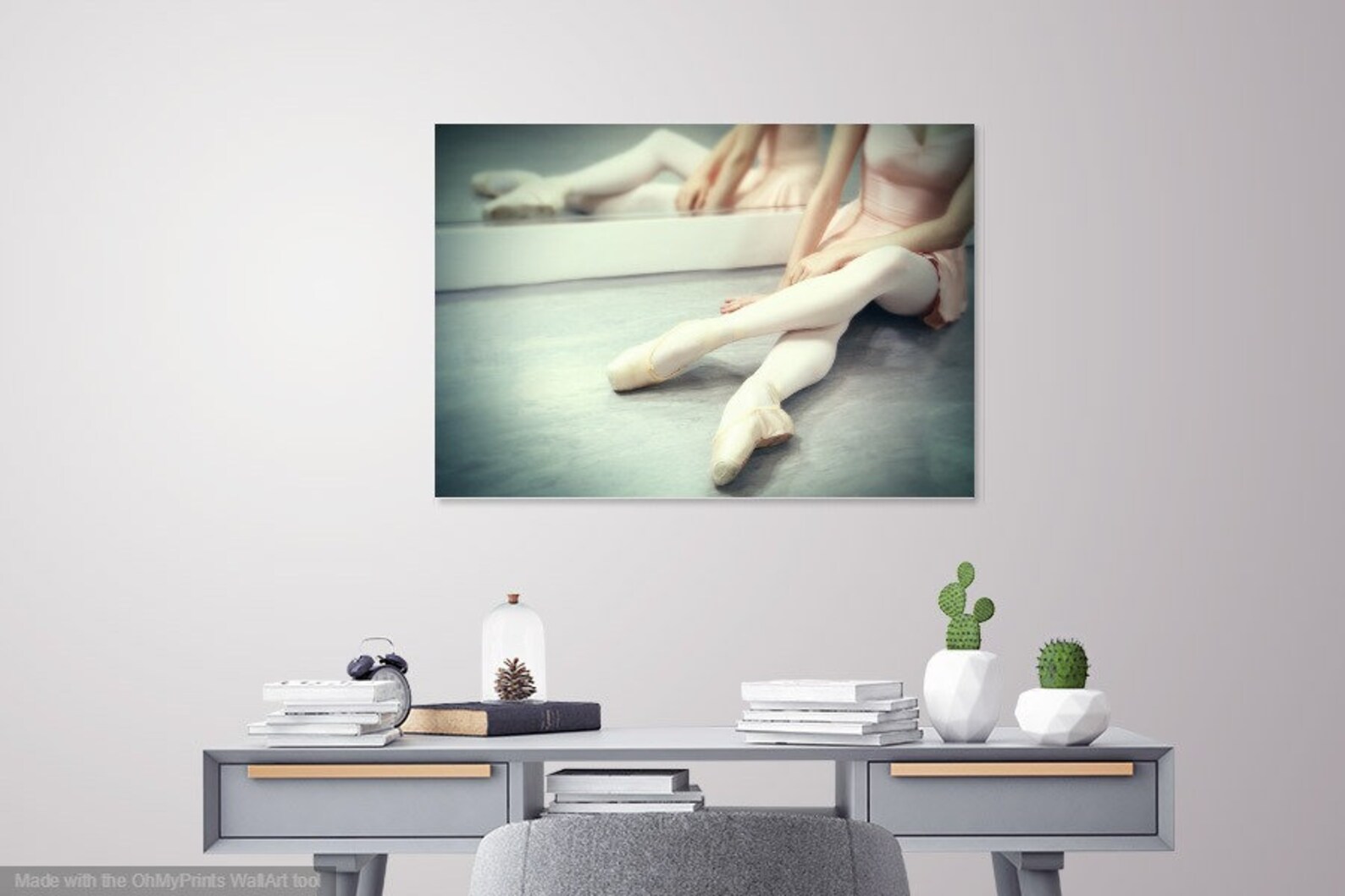 ballerina art, ballet wall art, dance wall art, ballet decor, dorm room decor, girl's room decor, pointe shoe art, ballet sh