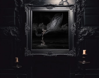 Mercy: Gothic Fantasy Art Print, Cinematic Dreamy Wall Decor