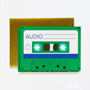 Geschenkkartenhalter, Kassette Band Geschenk, 1980er Jahre, Retro Kassette Band, Urlaub Verpackung, Urlaub Geschenkidee, Einzigartige Geschenkidee, Musikliebhaber Geschenk