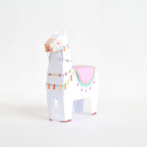 Caja de regalo de llama rosa, suministros para fiesta de llamas, fiesta de cumpleaños de llamas, decoración para fiesta de llamas, decoración para fiesta de alpacas, juguete de papel de llama