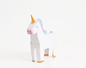 Unicorn Favor Box, Unicorn Paper Toy, Unicorn Party Supplies, I Believe in Unicorns Birthday Party, Unicorn Party Decor, Unicorn Decoration