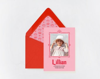 Storybook Uitnodiging, Prinses Party Uitnodigen, Happily Ever After, Sprookjesfeest, Once Upon a Time Theme