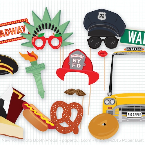New York Photo Booth Props Photobooth Prop New York City - Etsy