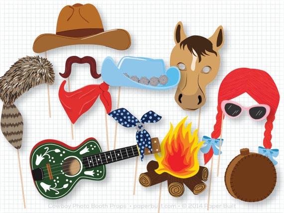 western photo booth props free