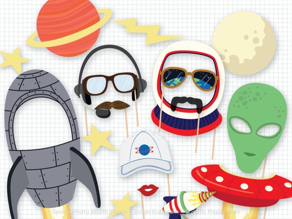 Space Photo Booth Props Rocket Photobooth Props Spaceship - Etsy