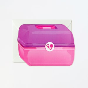 Make-up Case Card, Je bent de hele kit en Caboodle, Nostalgie uit de jaren 80, Jaren 90
