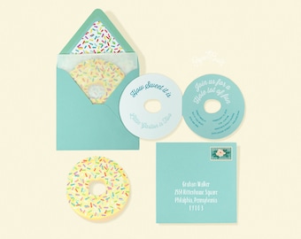 Donut Invite Boy, Donut Party Invitation, Donut Birthday Party Invite, Blue Sprinkles, Donut Bridal Shower, Donut Baby Shower, Doughnut