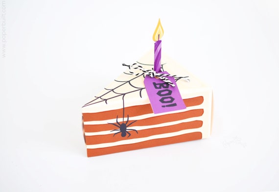 Halloween Cake Box Kit, Make Your Own Scary Cake, Cake Candy Box, Cake Gift Card Holder, Spider Cake Gift Box, Halloween Party, Hostess Gift Il_570xn