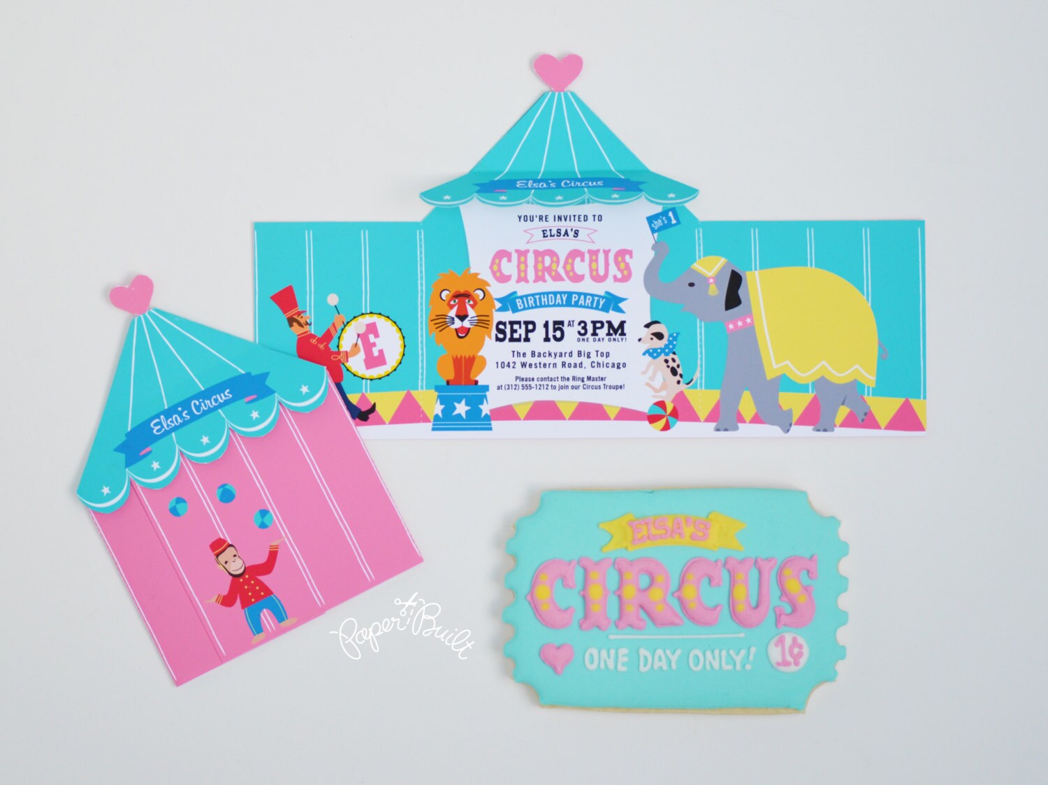 Circus Tent Invitation Printable Circus Invite Carnival | Etsy