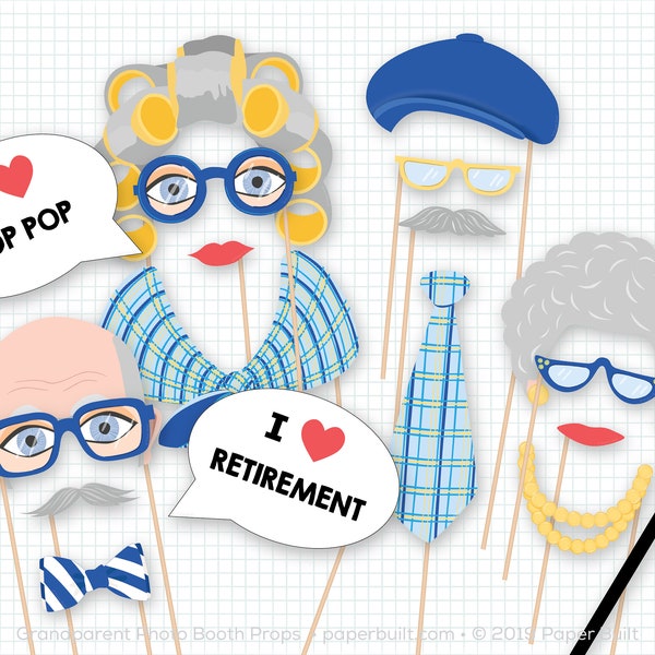 Old Man Beards Photobooth Printable