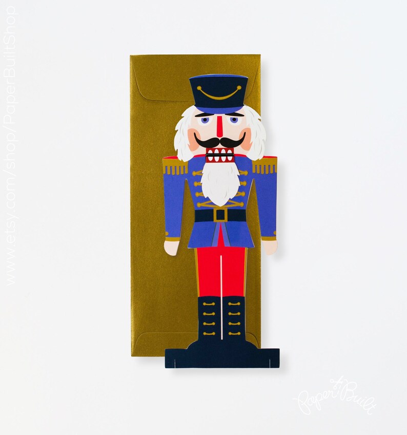 Nutcracker Holiday Card Unique Christmas Card Nutcracker Etsy