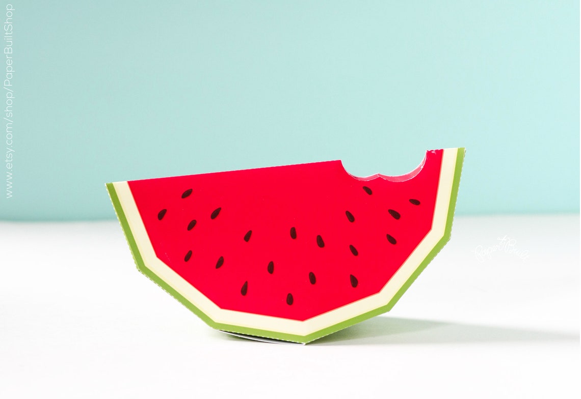 Watermelon Favor Box Watermelon Party One in a Melon Party Etsy