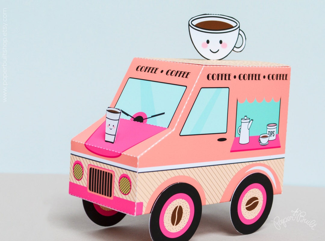 Food Truck, Gift Card Holder, Gift Card Box, Party Favor Box, Wedding