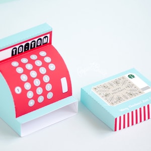 Caja de regalo con tarjeta de regalo, regalo en efectivo, regalo en efectivo, tarjetas de regalo, regalo de Navidad, regalo de vacaciones, artesanía, guía de regalos, embalaje, juguete de papel