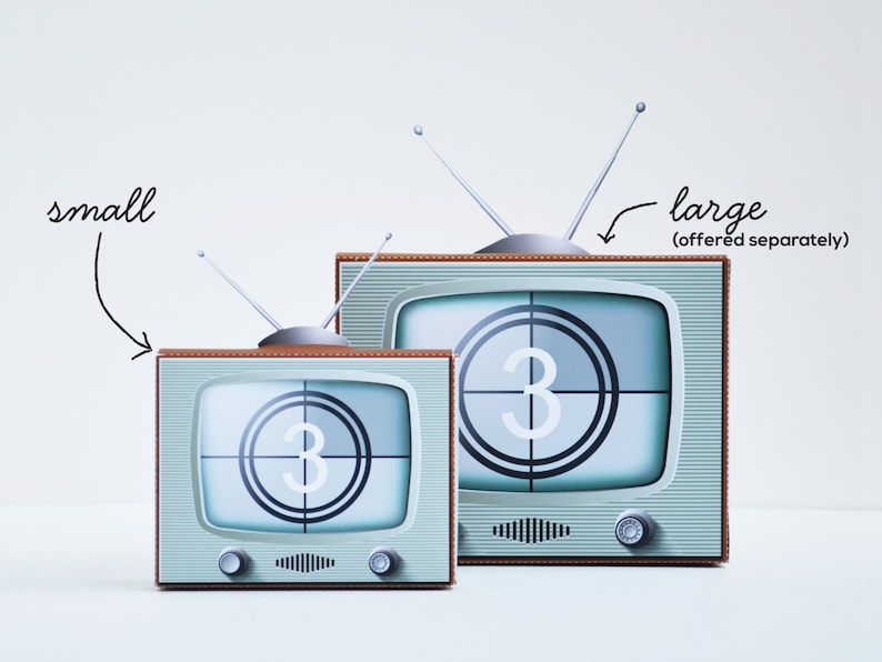 INSTANT DOWNLOAD Printable Vintage/ Retro Television Gift/ - Etsy
