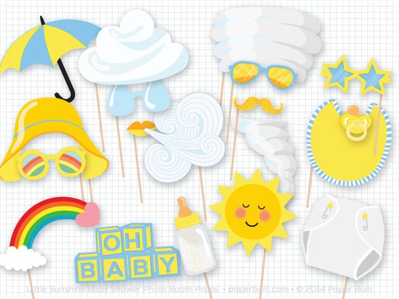 My Little Sunshine Baby Shower, Photo Booth Props, Photobooth Props, Baby Shower Prop, Boy Baby Shower, Baby Boy, New Baby, Sunshine Party Il_570xn