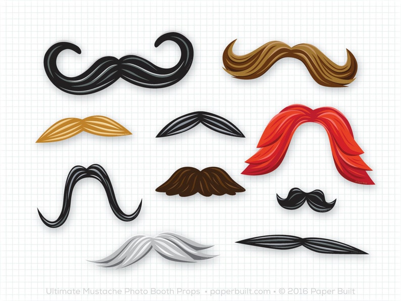 Ultimate Mustache Photo Booth Props, Oversize Photobooth Props, Awesome Mustaches, Facial Hair, Wedding Photo Booth, Fun Photo Booth Ideas image 1