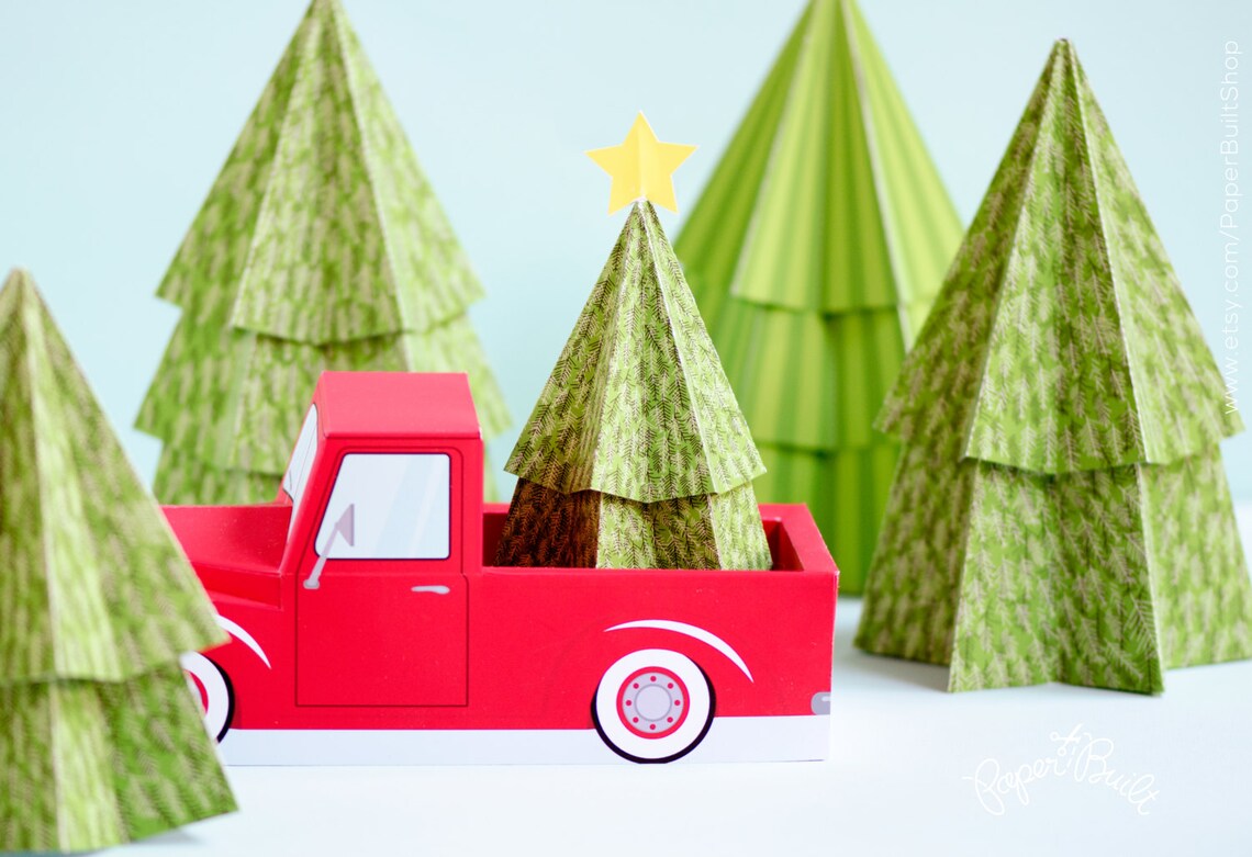 DIY Christmas Decor Christmas Tree Favor Box Holiday Tree - Etsy