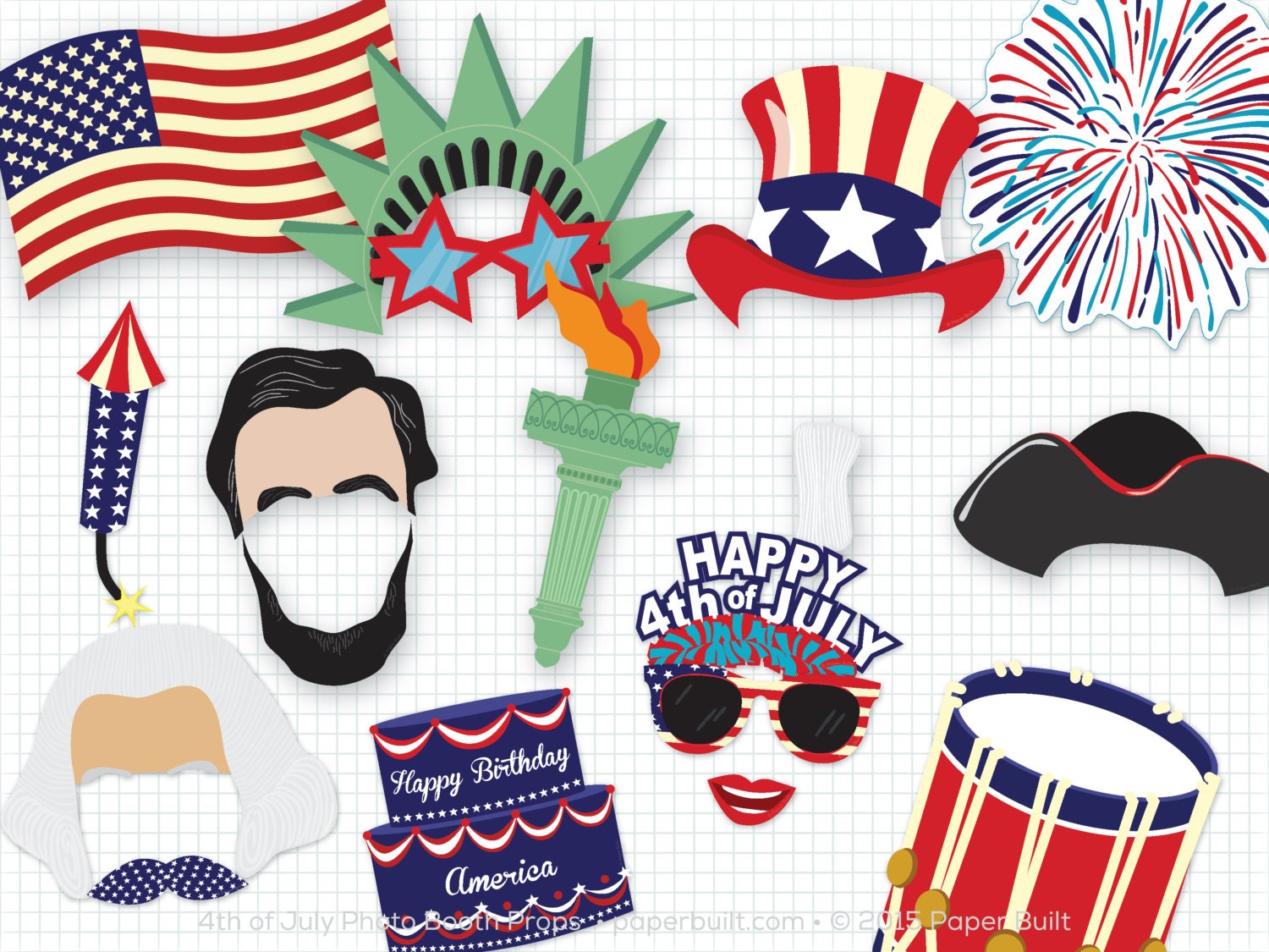 Printable 4th Of July Photo Booth Props Photobooth Props Etsy printable-4th-of-july-photo-booth-props-photobooth-props-etsy