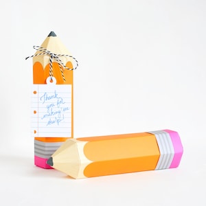 Porte-cartes cadeau crayon, Rentrée scolaire, Coffret cadeau de remerciement pour l'enseignant, Fournitures de fête scolaire, Crayon à fabriquer soi-même