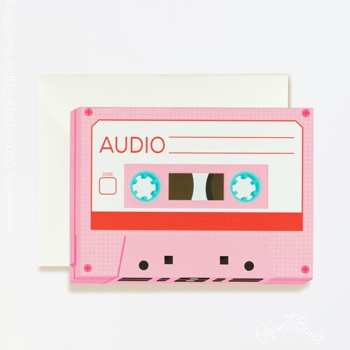 Cassette Tape Gift Card Holder 1980s 80s Mixed Tape Box Etsy