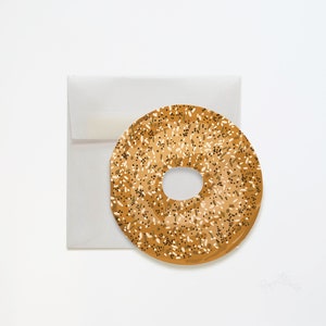 You're My Everything Bagel Card, Die Cut Bagel, Die Cut Wenskaart