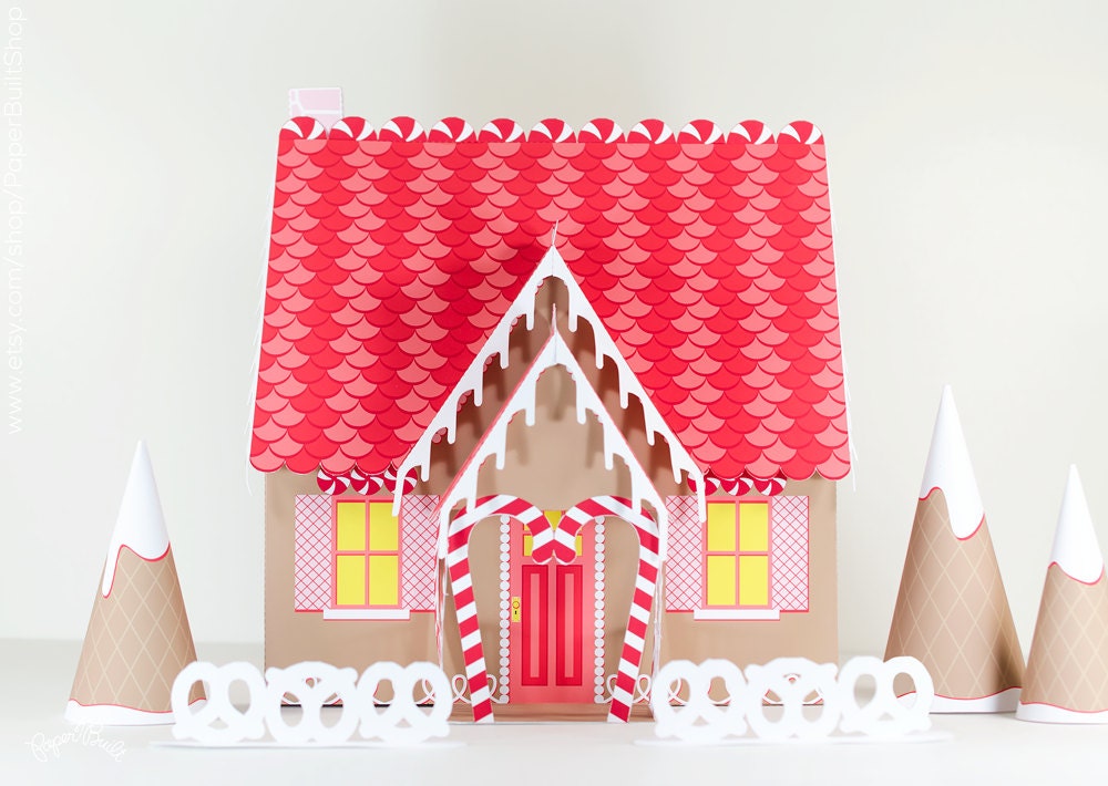 Gingerbread House Kit Etsy Gingerbread House Kit Etsy