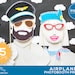 Airplane Party Photo Booth Props, Birthday Party Photobooth Props ...