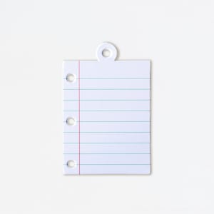 Notebook Favor Tag, Set of 8, 3-Ring Binder Die-Cut Tag, Teacher Gift Tag, Teacher Appreciation