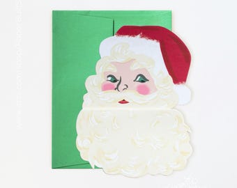 Kerstkaart kerstkaart uitvouwen, gestanste kerstkaart