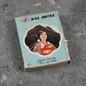 Rare KAL Hotel, Seoul Cheju Korea Matchbox, vintage