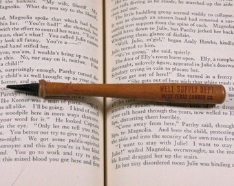 Mechanical Advertising Pencil Shaped Like a Baseball Bat, West Texas Lumber Company, vintage