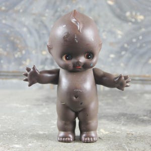 Vintage Hottentot Black Kewpie Doll Toy, Jointed Head and Arms