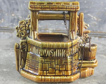 Vintage McCoy Wishing Well planter