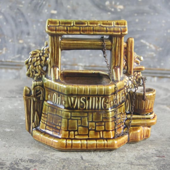Vintage Mccoy Wishing Well Planter - Etsy