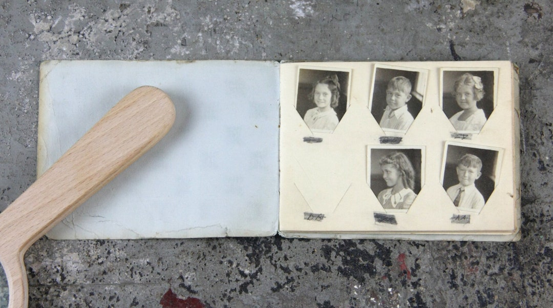 Rare Elementary School Yearbook, Class of 1936, Tiny Photos Inserted ...