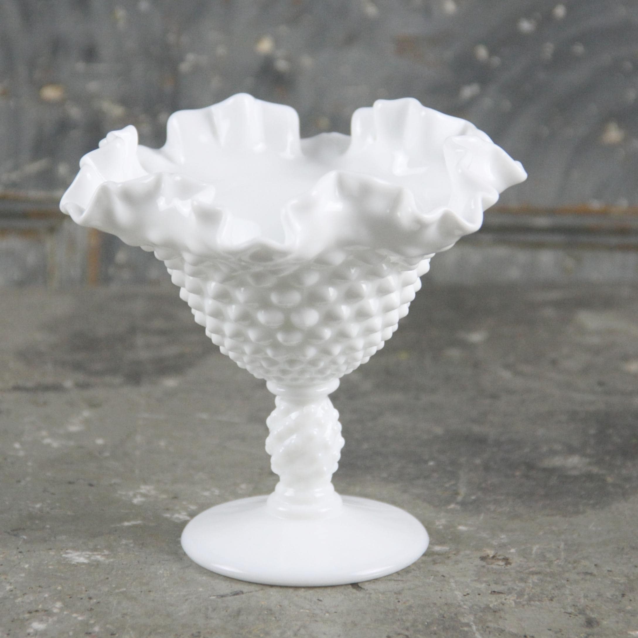 Fenton Milk Glass Candy Dish - Etsy