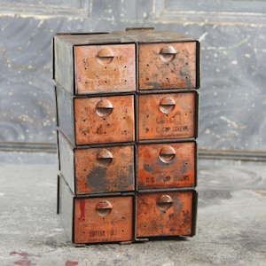 Dorman Products Industrial Hardware Storage / Parts Cabinet / Storage Organizer, 8 drawers, vintage