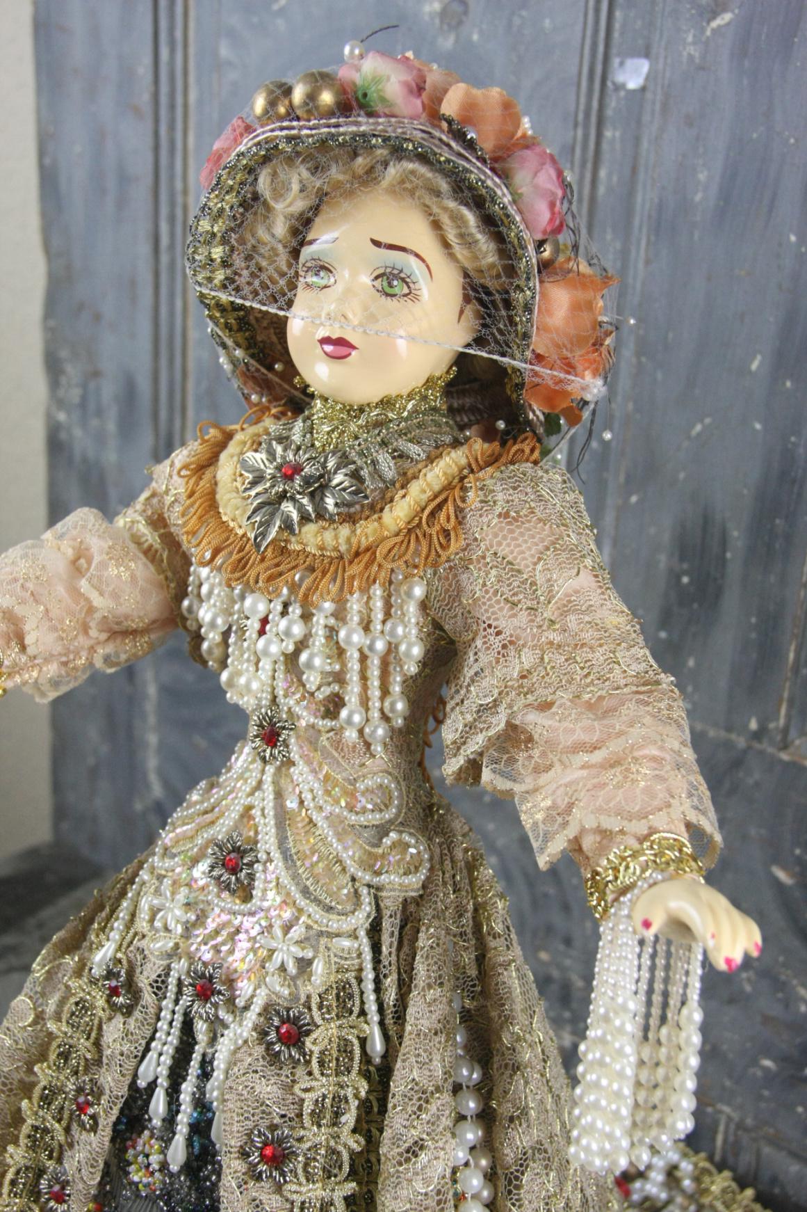 Spectacular Linda Carroll Sharese Porcelain Australian Attic Doll