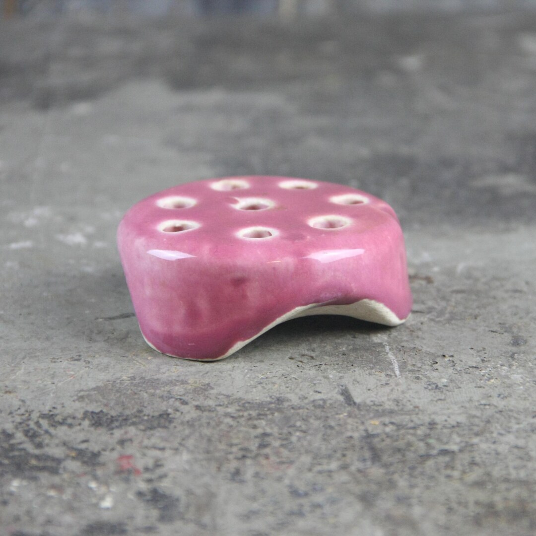 Pink Weller Pottery Flower Frog, Vintage Etsy