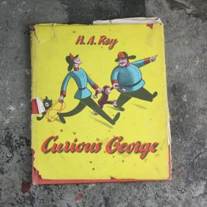 FIRST EDITION Curious George book by H A Rey, sixteenth printing &quot;W&quot;, copyright 1941