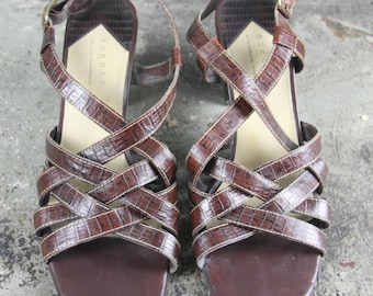Liz Claiborne Axcess Leather Sandals, Size 10M