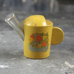 Adorable Perfume Bottle Watering Can, Fragrant Showers, Irrestible Distributors, wood and glass, New Jersey novelty gift, vintage