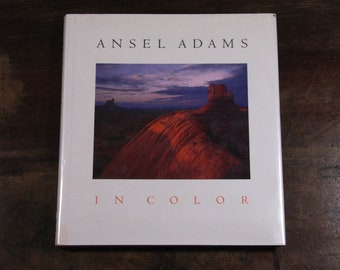 Ansel Adams In Color art photography, coffee table book, former library book, first edition, 1993