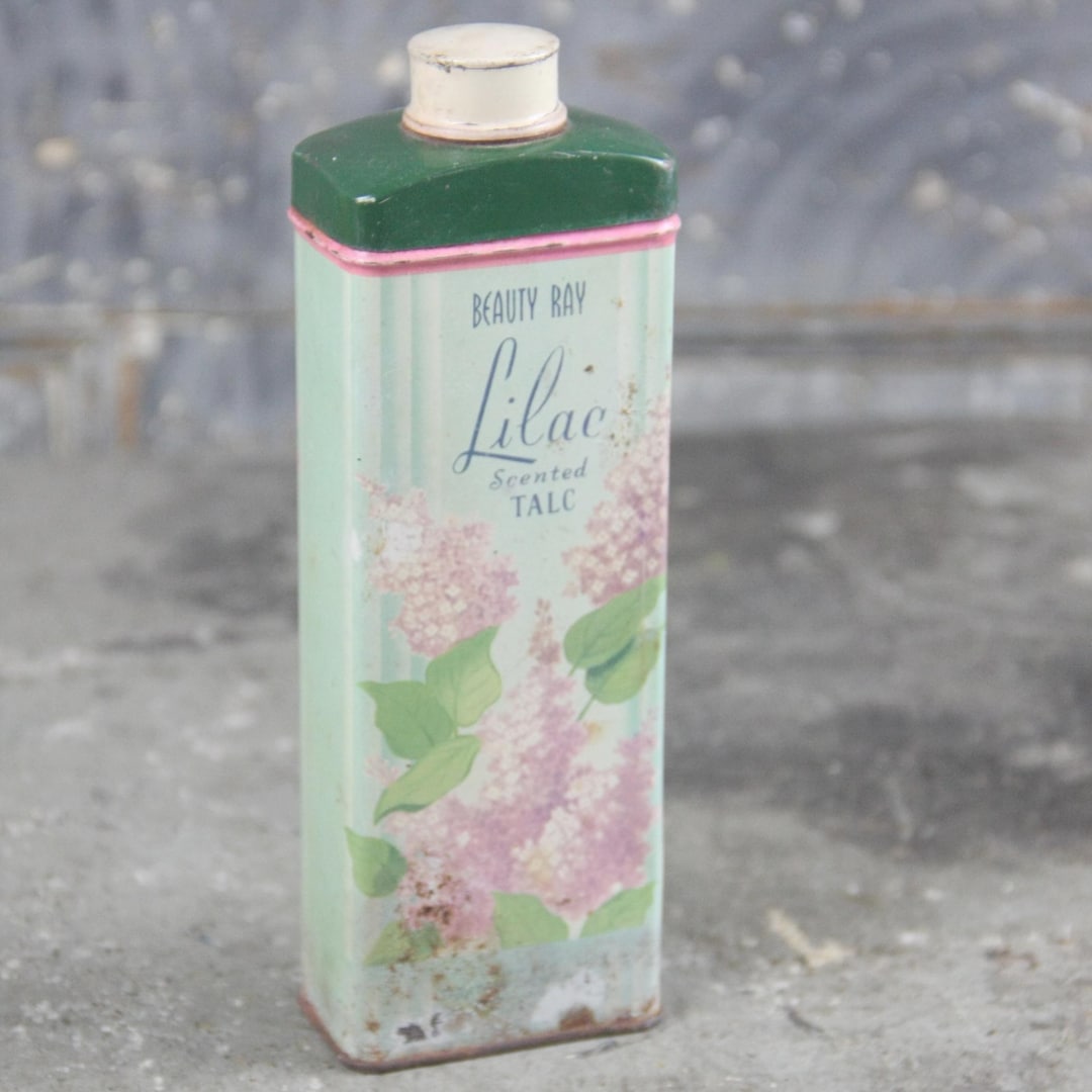 Beauty Ray Lilac Scented Talc Tin, Circa 1960s, Vintage - Etsy