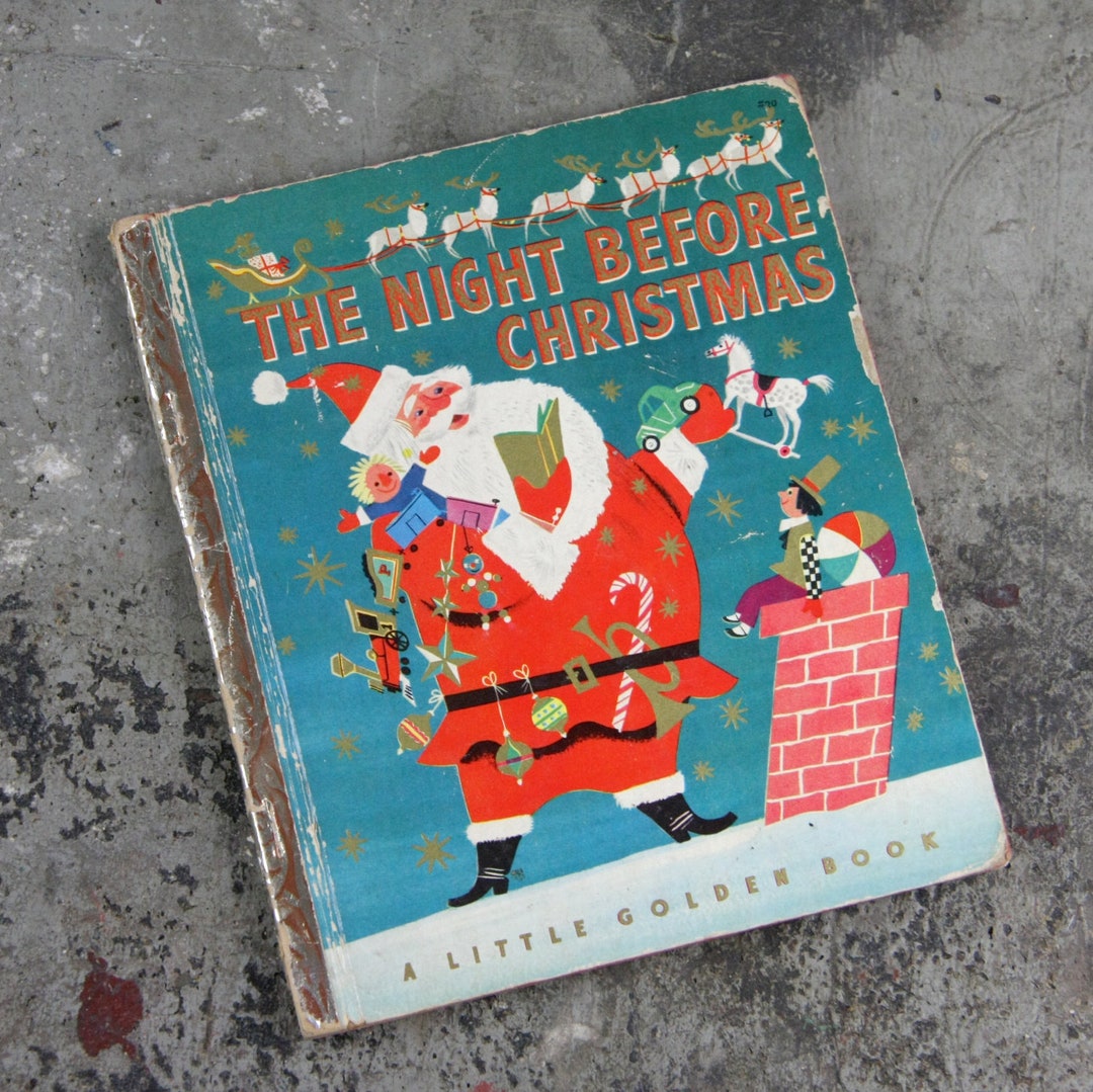 The Night Before Christmas Little Golden Book First Edition - Etsy
