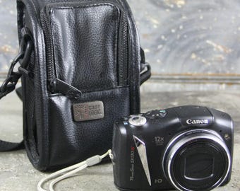 Canon PowerShot SX130 IS Digital Camera with Case Logic Bag, model #PC1562, in working condition