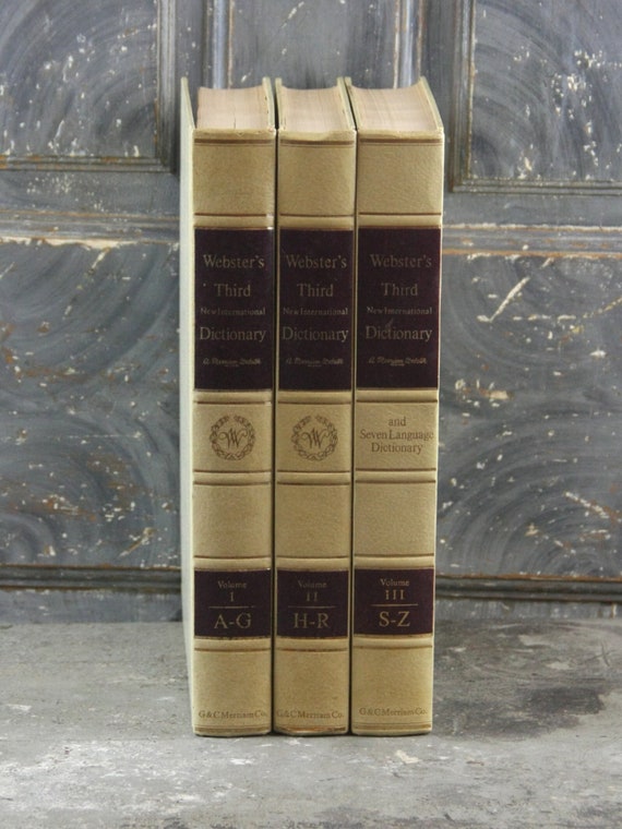 Three Volume Set, Webster's Third New International Dictionary
