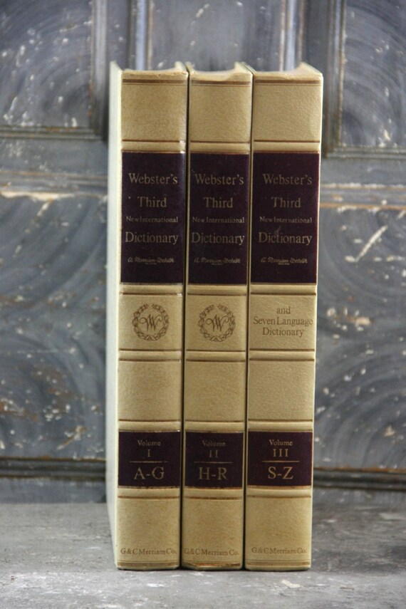 Three Volume Set, Webster's Third New International Dictionary