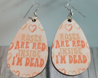 I'm dead inside earrings